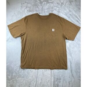 Carhartt Loose Fit Heavyweight Short-Sleeve Pocket T-Shirt K87-M 2XL Brown